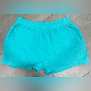 FINAL PRICE💚NWT Urban Outfitters blue womens linens shorts size XS